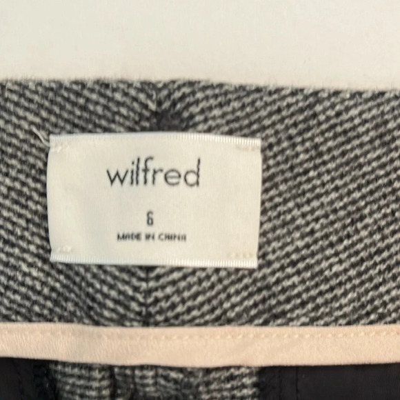 Wilfred Jallade Tie Front High  Rise Wool Trouser Pant
Grey Tweed size 6, office - Picture 7 of 13